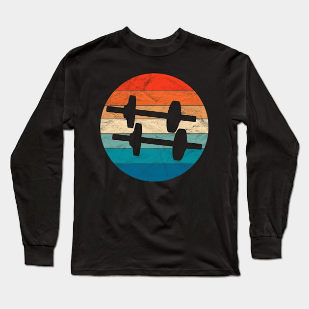 Vintage Weights Long Sleeve T-Shirt by ChadPill